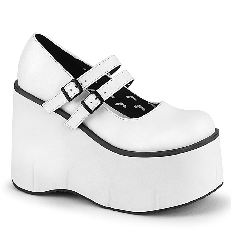 kera_08_white_vegan_leather_zapatos_demonia.jpg Kera-08 White Vegan Leather Zapatos Demonia - Image 1