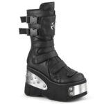 Kera-108 Demonia Colombia Black Vegan Leather