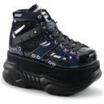 Neptune-100 Demonia Colombia Black Glitter-Silver - Image 2