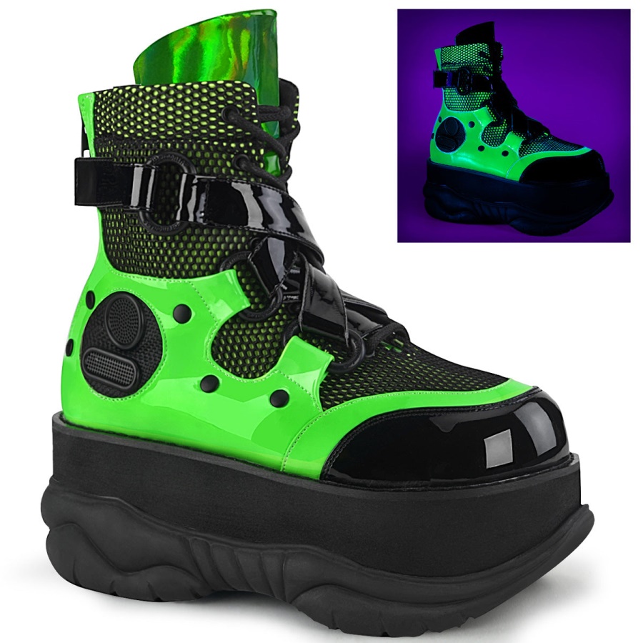 neptune_126_black_green_patent_multi_demonia_colombia.jpg Neptune-126 Black-Green Patent Multi Demonia Colombia - Image 1