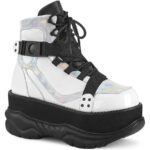Neptune-181 Demonia Colombia White Vegan Leather Multi