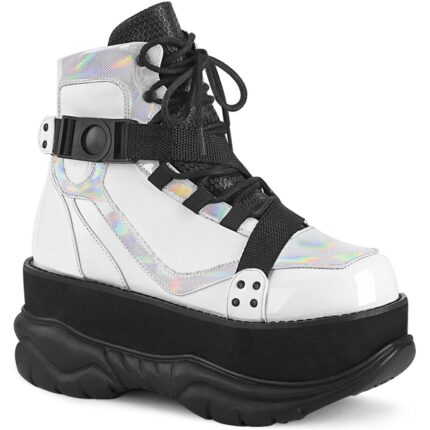 Neptune-181 Demonia Colombia White Vegan Leather Multi