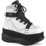 Neptune-181 Demonia Colombia White Vegan Leather Multi - Image 6