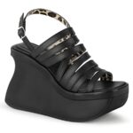 Pace-33 Black Vegan Leather Zapatos Demonia - Image 2