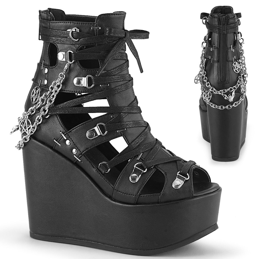 poison_95_black_vegan_leather_demonia_colombia.jpg Poison-95 Black Vegan Leather Demonia Colombia - Image 1
