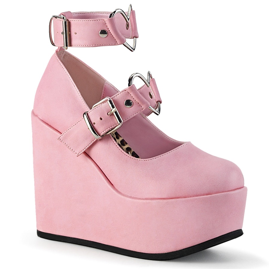 poison_99_2_zapatos_demonia_baby_pink_vegan_leather.jpg Poison-99-2 Zapatos Demonia Baby Pink Vegan Leather - Image 1
