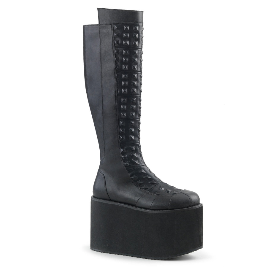 rot_13_demonia_colombia_black_faux_leather.jpg Rot-13 Demonia Colombia Black Faux Leather - Image 1