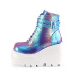 Shaker-52 Demonia Colombia Purple Multi Iridescent Vegan Leather - Image 4