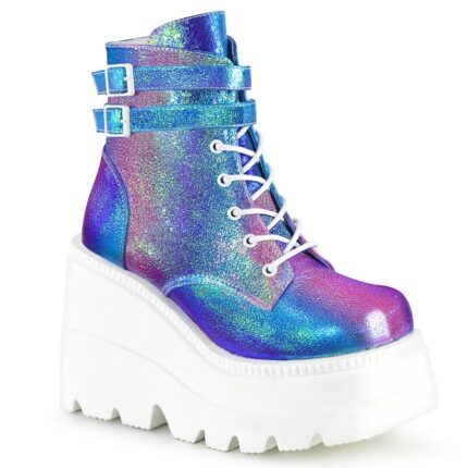 Shaker-52 Demonia Colombia Purple Multi Iridescent Vegan Leather