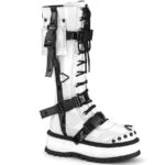 Slacker-260 White Patent Demonia Colombia