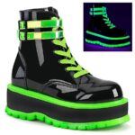 Slacker-52 Black U V Iridescent Green Demonia Colombia