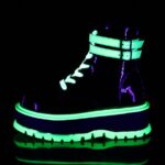 Slacker-52 Black U V Iridescent Green Demonia Colombia - Image 4