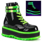 Slacker-52 Black U V Iridescent Green Demonia Colombia - Image 6