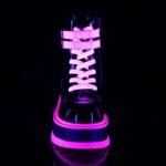 Slacker-52 Demonia Colombia Black U V Iridescent Pink - Image 3