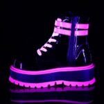 Slacker-52 Demonia Colombia Black U V Iridescent Pink - Image 4