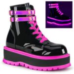 Slacker-52 Demonia Colombia Black U V Iridescent Pink - Image 6