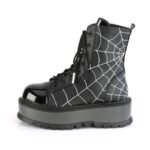 Slacker-88 Black Vegan Leather-Patent Demonia Colombia - Image 4