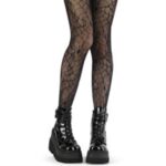 Spider Web Pantyhose Zapatos Demonia Black Nylon - Image 3