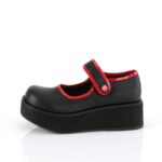 Sprite-01 Black Vegan Leather Zapatos Demonia - Image 4