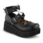 Sprite-02 Black Vegan Leather Zapatos Demonia - Image 2