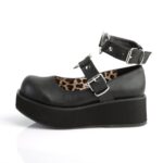 Sprite-02 Black Vegan Leather Zapatos Demonia - Image 4