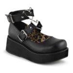Sprite-02 Black Vegan Leather Zapatos Demonia - Image 6
