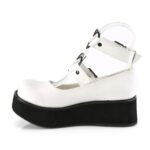 Sprite-02 White Vegan Leather Zapatos Demonia - Image 4