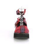 Sprite-02 Zapatos Demonia Red Plaid Fabric - Image 3