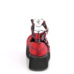 Sprite-02 Zapatos Demonia Red Plaid Fabric - Image 5