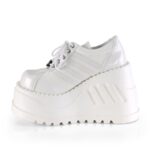 Stomp-08 Zapatos Demonia White Vegan Leather - Image 4