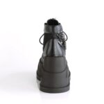 Stomp-18 Demonia Colombia Black Vegan Leather-Gray Velvet - Image 5