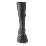 Stomp-200 Black Stretch Vegan Leather Demonia Colombia - Image 3
