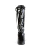 Swing-150 Black Stretch Patent Demonia Colombia - Image 5