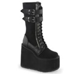 Swing-221 Demonia Colombia Black Canvas-Vegan Leather - Image 2