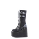 Swing-221 Demonia Colombia Black Canvas-Vegan Leather - Image 4