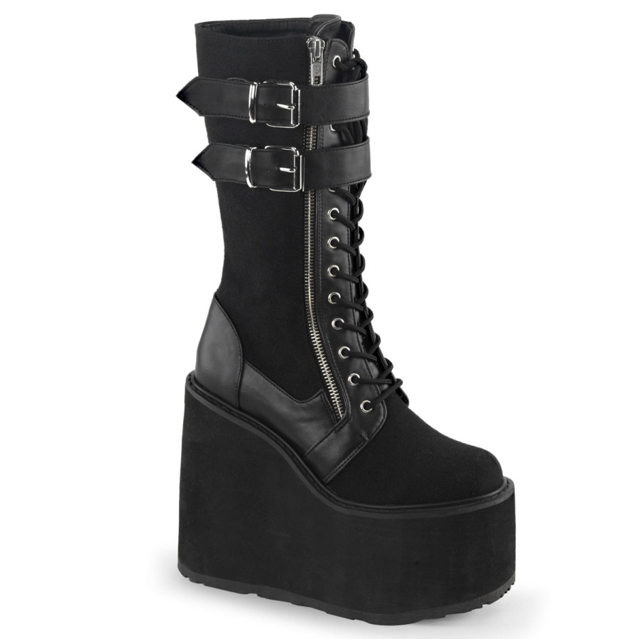 swing_221_demonia_colombia_black_canvas_vegan_leather.jpg Swing-221 Demonia Colombia Black Canvas-Vegan Leather - Image 1