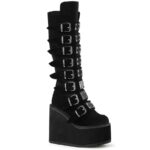 Swing-815 Black Velvet Zapatos Demonia - Image 2