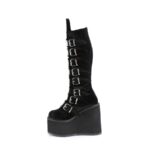 Swing-815 Black Velvet Zapatos Demonia - Image 4