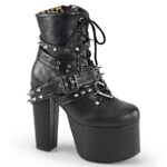 Torment-700 Black Vegan Leather Demonia Colombia - Image 2