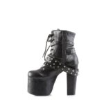 Torment-700 Black Vegan Leather Demonia Colombia - Image 4