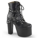 Torment-700 Black Vegan Leather Demonia Colombia - Image 6