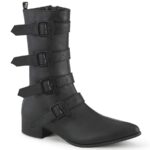 Warlock-110-C Black Vegan Leather Zapatos Demonia - Image 2