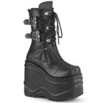 Wave-150 Demonia Colombia Black Vegan Leather