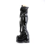 Wave-315 Zapatos Demonia Black Stretch Patent - Image 4