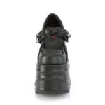 Wave-48 Black Vegan Leather Zapatos Demonia - Image 3