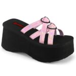 Zapatos Demonia Baby Pink Holo Patent Funn-15 - Image 2