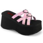 Zapatos Demonia Baby Pink Holo Patent Funn-15 - Image 3