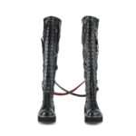 Zapatos Demonia Black Str Vegan Leather Emily-377 - Image 3