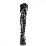 Zapatos Demonia Black Stretch Vegan Leather Bratty-304 - Image 3