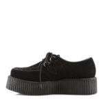 Zapatos Demonia Black Suede Creeper-402S - Image 4